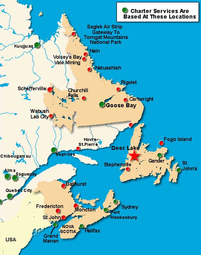 Deer Lake Air Charter Directory